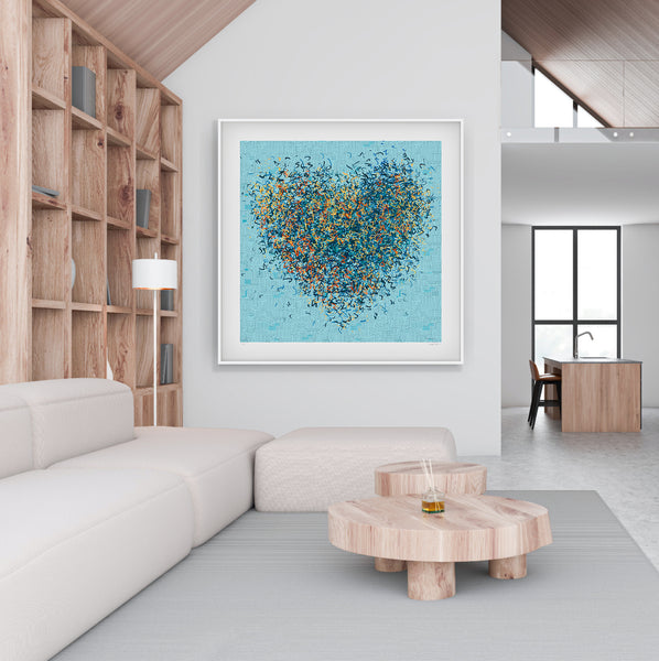 'Oodnadatta - Limited Edition Print - 163 x 81cm'  +  'Forever Optimist – Aqua 100cm – unframed Giclee paper print' SHIPPING ROLLED IN A TUBE
