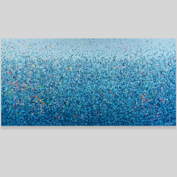 Wanjuru Water Dance 152 x 76cm acrylic on canvas