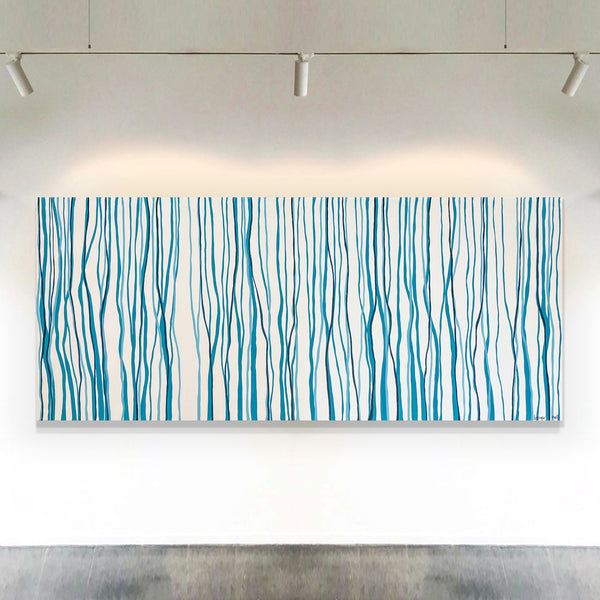 Yarrabee Sky - 198 x 84cm acrylic on canvas