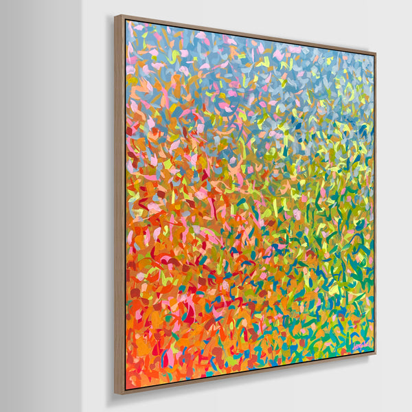 Neon Pond 117 x 117cm acrylic on canvas