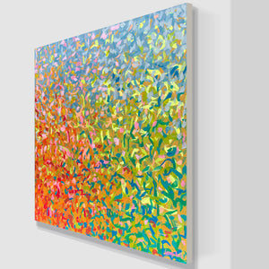 Neon Pond 117 x 117cm acrylic on canvas