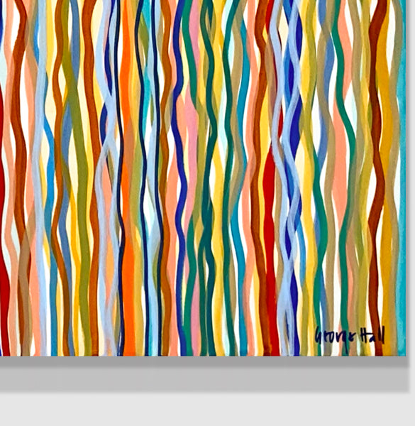 Funky Ripple - 152 x 61cm acrylic on canvas