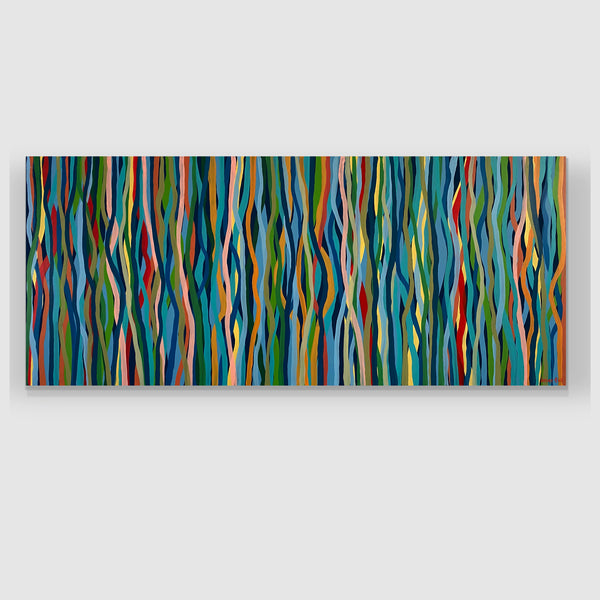 Groove Safari - acrylic on canvas - 200 x 85cm / 79” x 33.5"