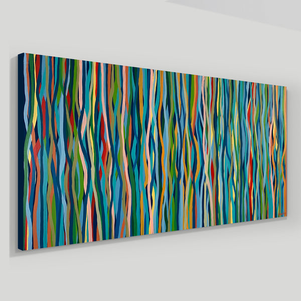 Groove Safari - acrylic on canvas - 200 x 85cm / 79” x 33.5"