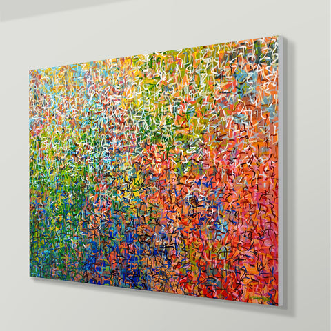 Hippie Trippy - 120 x 90cm - acrylic on canvas