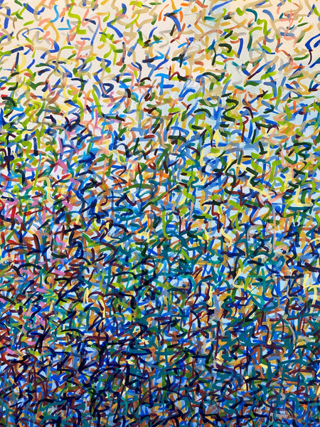 Sydney Garden Dance 152 x 61cm acrylic on canvas