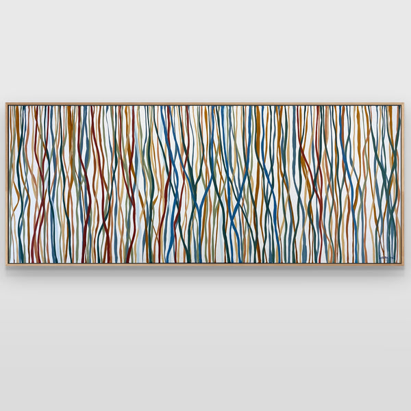 Waltz of the Yarrabee - 152 x 61cm acrylic on canvas
