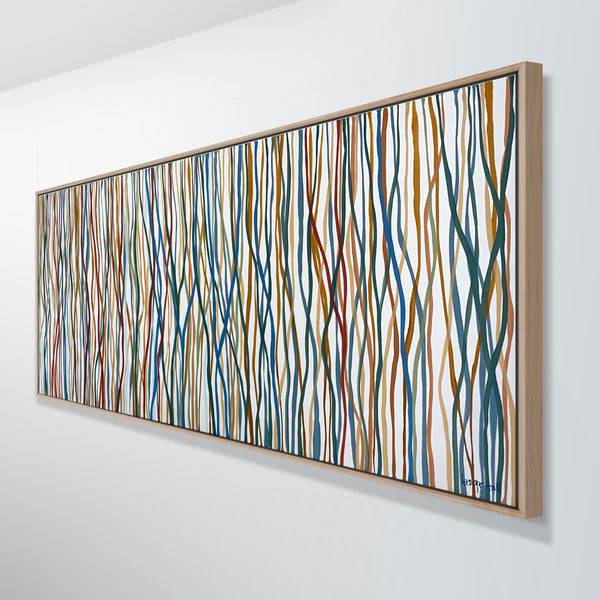 Waltz of the Yarrabee - 152 x 61cm acrylic on canvas