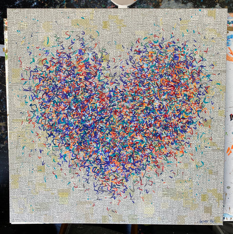 FINAL PAYMENT- Commission of 'The Balanced Optimist' 70 x 70cm