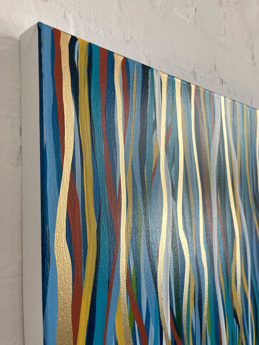 Golden Rio - acrylic on canvas - 152 x 61cm / 60