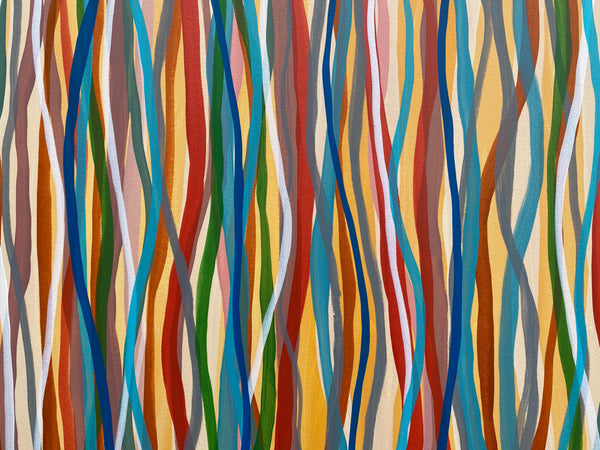 Funk and Move - 198 x 102cm acrylic on canvas