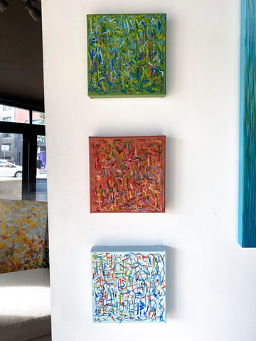 Harvest Land- Set of 3- 20cm squ each