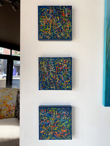 Harvest Seas- Set of 3- 20cm squ each