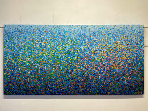 Final Payment-Commission Garden Dance 152 x 76cm acrylic on canvas