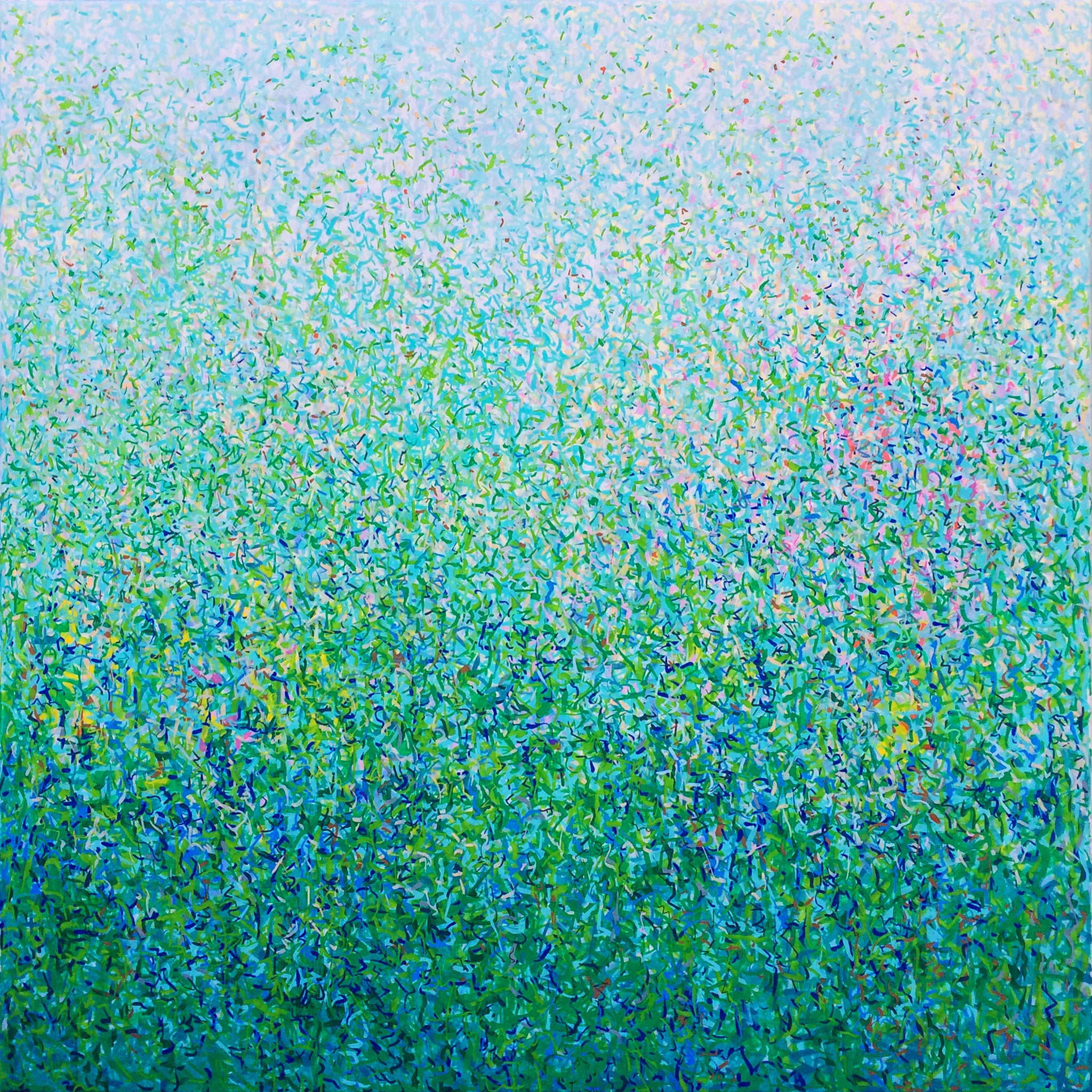 Pollen Nation 102 x 102cm Acrylic paint on canvas