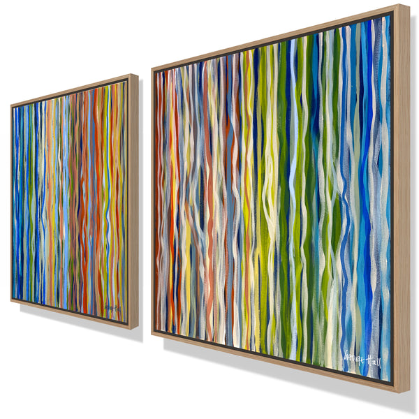 The Velvet Forest – Diptych – 80 x 80cm each – Acrylic on canvas