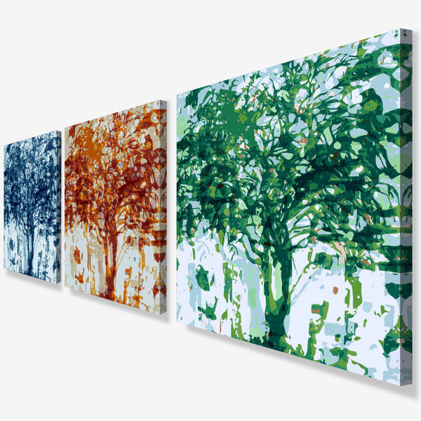 Green Blue Tree - Ltd Ed Print - 30 x 30cm
