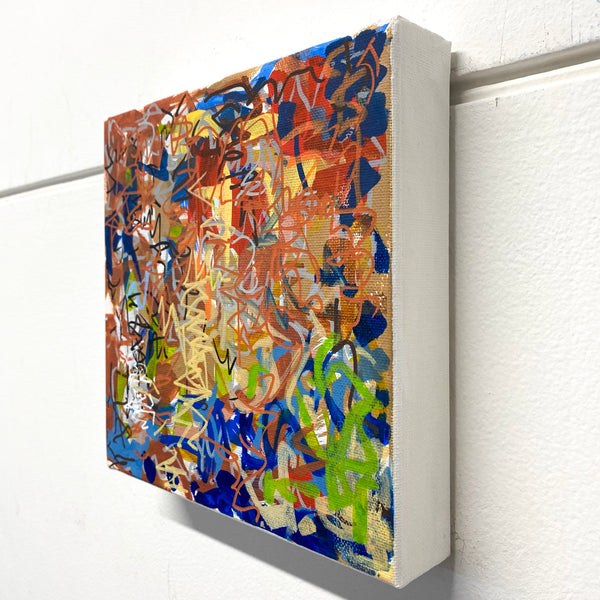 Delight - 20cm square - acrylic on canvas
