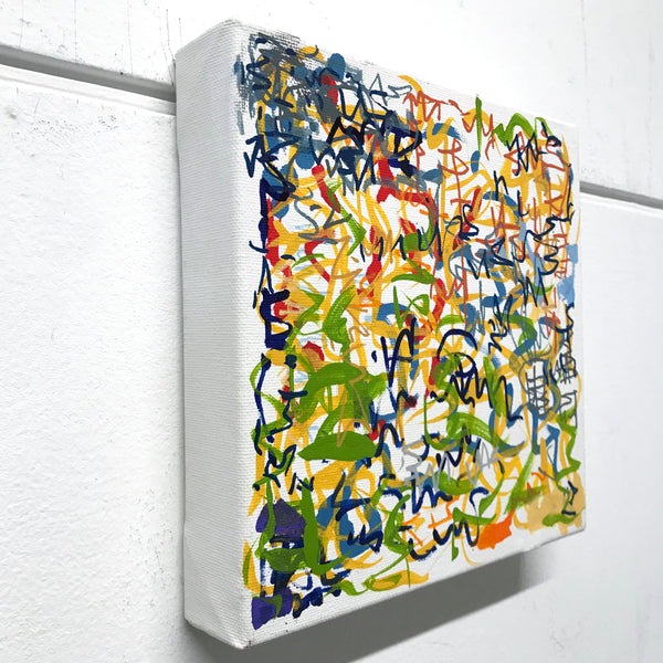 Exuberance - 20cm square - acrylic on canvas