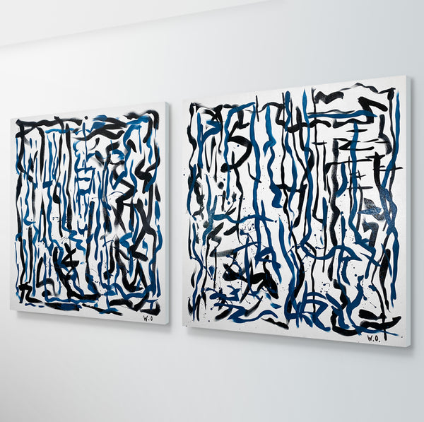 Labyrinth Two - 92 x 92 cm - acrylic on canvas